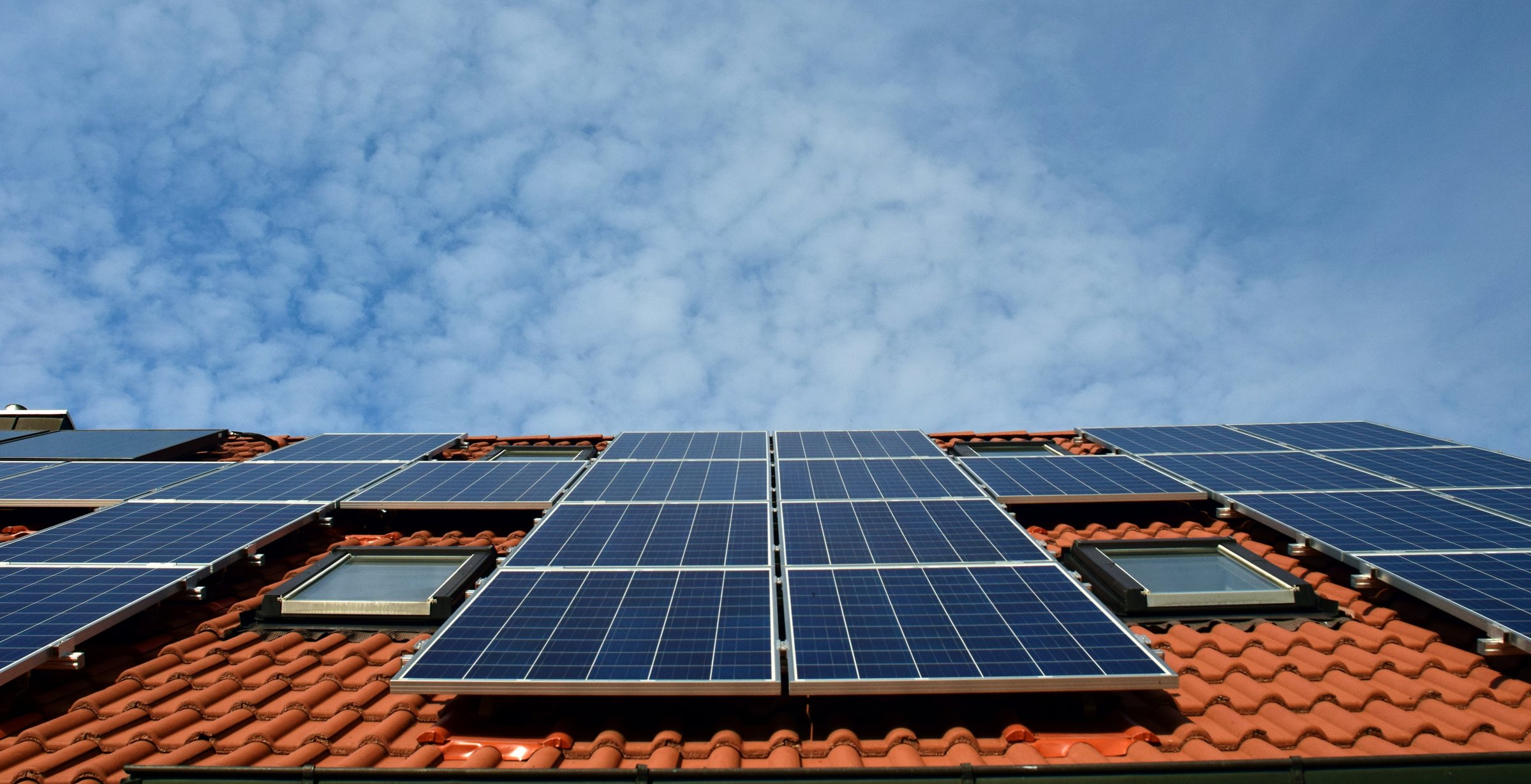 Photovoltaic Solar System on a Roof